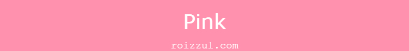 warna pink atau merah jambu